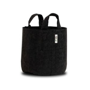 ROOT POUCH Vaso in Tessuto Black con Manico