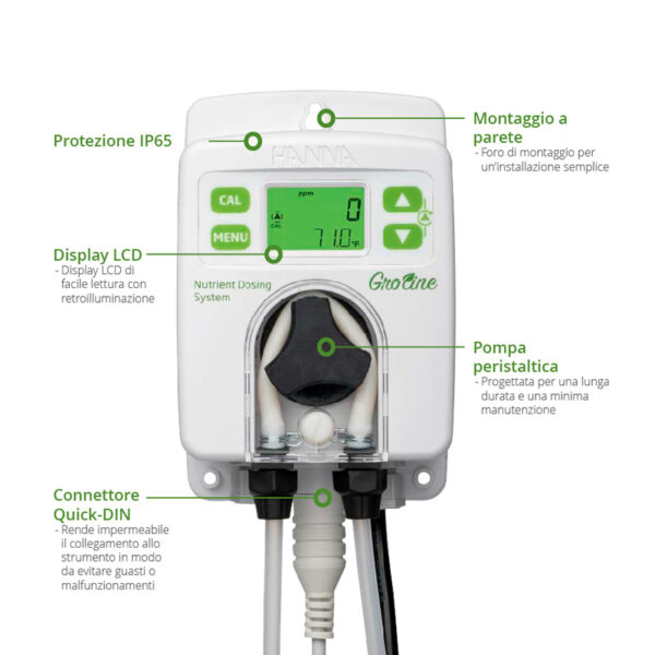 Regolatore Nutrienti EC Pompa Hannah Instruments